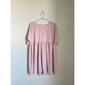 Wilfred Aritzia Kenzie Babydoll Dress in Rose Quartz Size MEDIUM